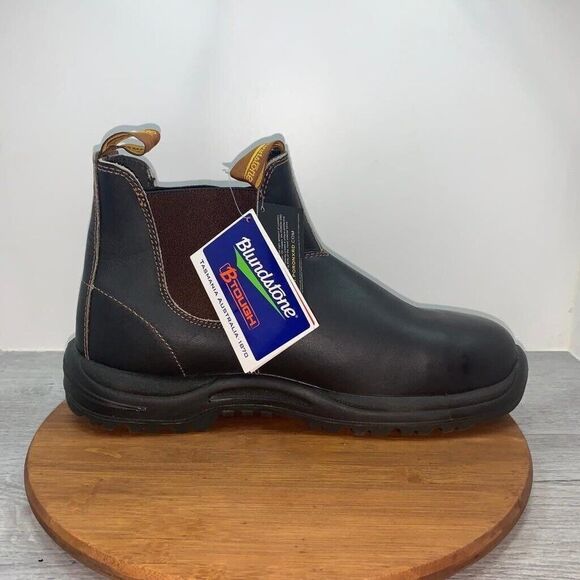 Blundstone 172 Men's Work Chelsea Leather Boot Stout Brown Size 14 US / 13 UK/AU - Picture 1 of 16